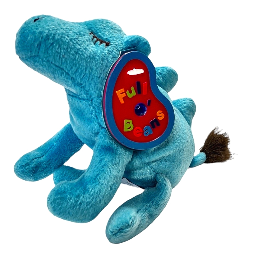 Full O' Beans Vintage 1999 Blue Camel Stuffed Animal Plush Toy Collectible